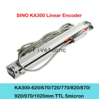 Sino KA300 5micron TTL 620 670 670 720 770 820 870 920 970 1020mm Linear Scale Encoder for Milling Lathe Machine