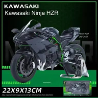 Diecast 1:9 Diecast Motor Honda CBR1000 M1000RR, 1250GS Ninja H2R, S1000 Ducatti V4S Hayabusa, R1M, 