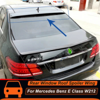 For Mercedes Benz E Class W212 E180 E200 E260 E300 E320 Sedan 4 Door Rear Window Roof Car Spoiler Wings Decoration Accessories