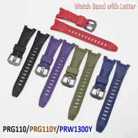 Resin Smart bracelet Wristband watchband PRG110/PRG110Y/PRW1300Y Watch band Strap Replacement Wrist prg-110 watches accessories