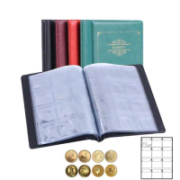 120 Pieces Coins Album Multi-Kinetic PVC Banknotes Coin Collection Book For  Collectors Badge Collect Accessories