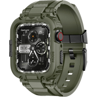AmBand Apple Watch 專用保護殼-M1 軍綠TPU錶帶-42mm/44mm/45mm