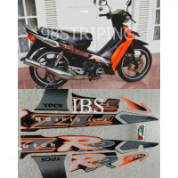 STRIPING FIZ R FIZR 2001 2002 HITAM ORANGE OREN  SILVER FULL CLUTCH STIKER POLET