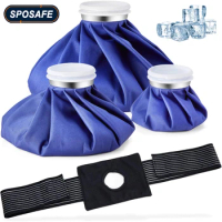 Durable Reusable Ice Bag Pack Hot Water Bag with Adjustable Wrap Arm Leg Injury Headaches Toothache Cold Hot Therapy Pain Relief