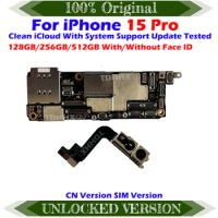 Free iCloud Mainboard For iPhone 15 Pro Motherboard Full Chips Tested Support iOS Update Logic Board 15Pro Working ok Plate