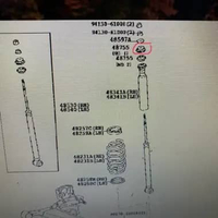 Karet Support Shockbreaker Belakang Vios-Limo Old Bagian Atas Original