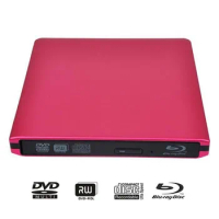 ABS External USB3.0 Blu-ray Drive DVD Burner 3D Bluray Player DVD Drive BD-ROM DVD-RW Burner Writer For Macbook Laptop PC