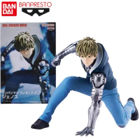 Bandai Genuine ONE PUNCH-MAN Anime Figure Banpresto Genos Action Figure Toys for Boys Girls Christmas Gift Collectible Model