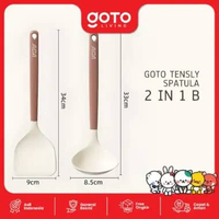 Goto Tensly Spatula Silikon Sutil Sendok Sayur Tahan Panas SPATULA 2IN1 B