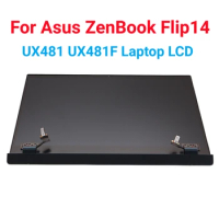 For Asus ZenBook Flip 14 UX481 UX481F Laptop LCD Panel Touch Screen Assembly Upper