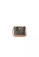 FION FION Monogram PVC with Leather Bucket Bag