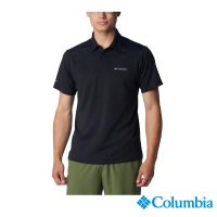 【Columbia 哥倫比亞】男款-Black Mesa™涼感快排短袖POLO衫-黑色(UAO34670BK/IS 明星商品)