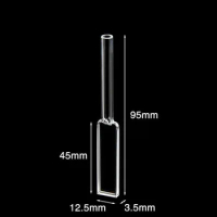 1mm quartz cuvette with tube / can be used for low temperature / German Hellma process export product / can be customized