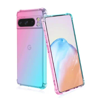 Double Color Gradient Case for Google Pixel 8 Pro Pixel 8 Pixel 7A Pixel 7 Pro Pixel 7 Pixel 6A Pixel 6 Pro Cover Silicon