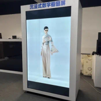 65 75 85 95 inch transparent LCD showcase digital displays 3D hologram kiosk Multimedia advertising screen