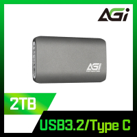 AGI亞奇雷 ED138 2TB 外接式 SSD USB 3.2 附Type C to C/A傳輸線(讀寫500/400MBs)