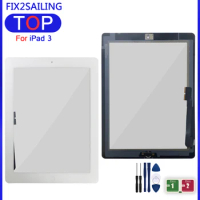 100% Touch Screen For iPad 3 4 iPad3 iPad4 A1416 A1430 A1403 A1458 A1459 A1460 LCD Outer Digitizer Sensor Glass Panel
