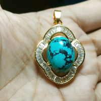Bandulan liontin pirus Nevada untuk pria dan wanita