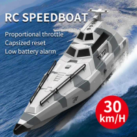TY727 High Speed RC Speedboat 30km/h 2.4GHz TURBOJET PUMP Remote Control Jet Boat Low Battery Alarm Function Adult Children Toy