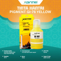 Tinta Xantri Premium Pigmen Gi-76 Gi76 Black 170ml Cyan Magenta Yellow 135ml Pigment Ink PIXMA GX607