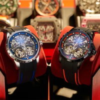 AILANG new original design men's mechanical watch waterproof silicone belt casual business men's clock
