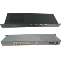 Hotel Cable Front End Audio Video to RF Neighbourhood Frequency PAL-DK PAL-BG NTSC Analogue Modulator 4 Channel AV to RF