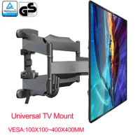 NB P5 757-L400 E200 universal 32"-60" 70" LCD TV wall mount bracket 6 ARM STRONG 36.4kg 400X400 with cable cover swivel pivot