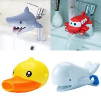 Cute Cartoon Faucet Extender for Kids Hand Washing In Bathroom Sink Accessories Kitchen Tap Convenient for Baby Washing Helper
