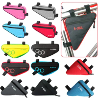 Waterproof Triangle Bicycle Bags Cycling MTB Accessories Front Tube Frame Bag Mountain Bike Pouch Frame Holder Saddle Packs