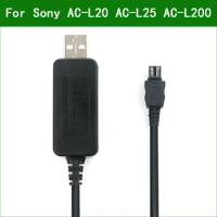 5V USB AC-L20 AC-L25 AC-L200 Power Adapter Charger Supply Cable For Sony FDR-AX33 FDR-AX100 FDR-AXP33 FDR-AXP35 HDR-CX6