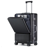 Aluminum frame Travel suitcases Universal wheel Trolley PC Box trolley luggage bag Men business 20 to 26 inch carry ons Luggage