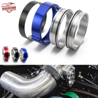 High quality Exhaust V-band Clamp Quick Release HD Clamp Aluminium For 2.5" OD Turbo / Intercooler Pipe Black/Red/Blue