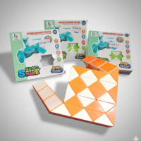 Rubik Panjang Ular Besar Mainan Edukasi Magic Rubic Snake DIY 36