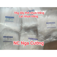 [1kg]Dây rút nhựa, Dây thít nhựa, Lạt nhựa trắng đầy đủ kích thước