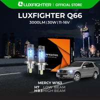 LUXFIGHTER Q66 H7 HB3 LAMPU LED MOBIL MERCY ML320 W163 H7 LOWBEAM HB3 HIGHBEAM