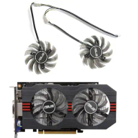 New GPU fan 4PIN 75MM FD7010H12S suitable for ASUS R7 260X GTX 1050Ti 660 760 750Ti graphics card replacement accessories