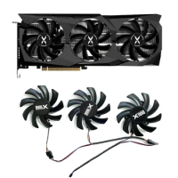 3pcs New 85MM FDC10H12S9-C DC 12V 0.35A Radeon RX6700 XT GPU Cooler for XFX Speedster SWFT 309 Radeon RX6700 XT 12GO Cooling Fan
