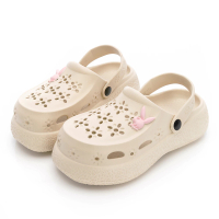 【PLAYBOY】花園派對 2WAY洞洞休閒鞋-杏-PY1703