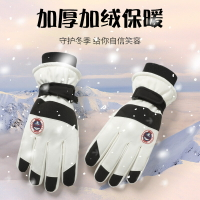 秋冬季滑雪手套男女士戶外騎行情侶保暖觸屏防滑防風加絨加厚手套