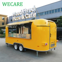 WECARE Concession Coffee Cart Food Truck Fully Equipped Mobile Restaurant Fast Food Trailer for Sale