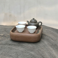 紫砂壺茶承膠木小茶海素盤養壺墊電木茶盤蓄水干泡盤一壺兩杯茶盤