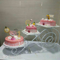 免運 附發票 蛋糕架 新款歐式創意鐵藝蛋糕架婚慶婚禮三層糕點架生日多層甜品架0522