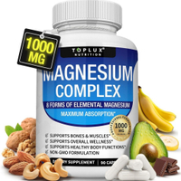 Zembeauty Mall in 1 Magnesium Complex Tablets High Potency 1000mg Glycine Magnesium Citrate Magn