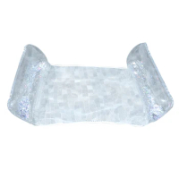 Inflatable Floating Swimming Mattress PVC Floating Row Adult Pool Party Toy Foldable Water Hammock Recliner with Sequins