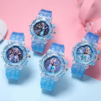 2025 New Frozen Quartz Watch - Color LED Flash, Transparent Luminous Dial, unisex for men and women/