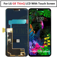 For LG G8 LCD Screen Display Digitizer Full Assembly LMG820QM7 G820UMB LMG820UM0 G820 Mobile Phone Parts For LG G8 ThinQ lcd