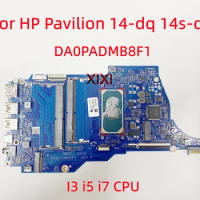 DA0PADMB8F1 For HP Pavilion 14-dq 14s-dq Laptop Motherboard With I3-1005G i5-1035G1 i7-1065G7 CPU 100% tested OK