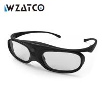 WZATCO Professional Universal DLP LINK Shutter Active 3D Glasses for JMGO XGIMI byintek All DLP Read