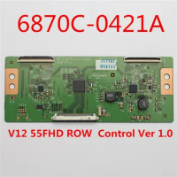 6870C-0421A V12 55FHD ROW Control Ver 1.0 T-CON BOARD for LG TV ...etc. Replacement Board tcon 6870C 0421A Original Logic Board