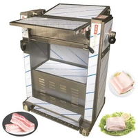 Automatic Stainless Steel Meat Peeling Machine Pig Meat Skinner Pork Skin 750W